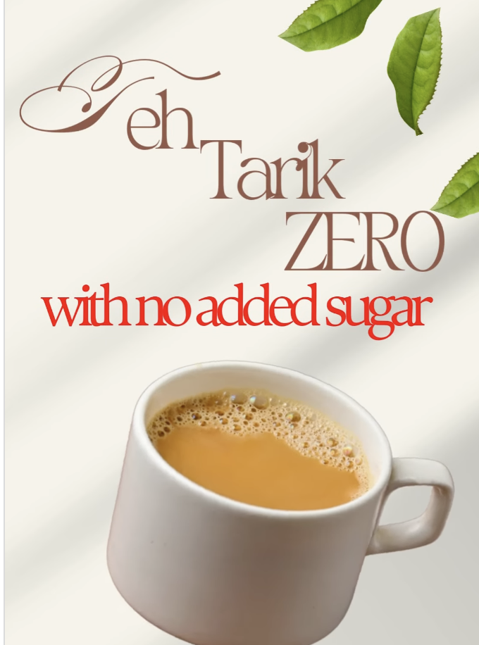 teh tarik with no sugar