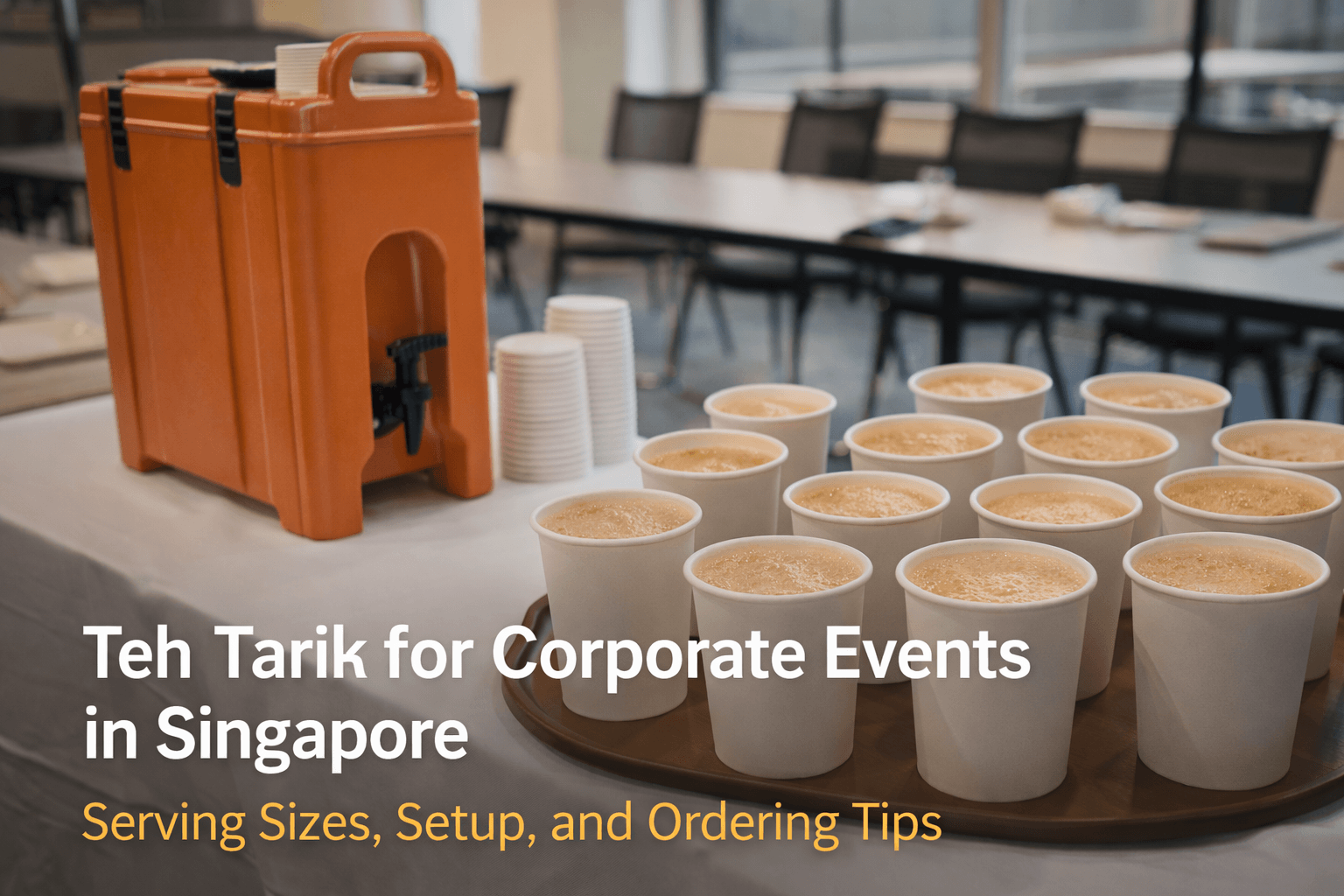 Teh Tarik for Corporate Events in Singapore: Serving Sizes, Setup, and Ordering Tips